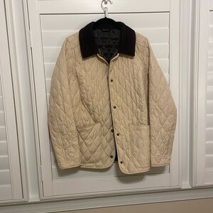 Size 8 Barbour cream jacket. Flannel inside. Worn twice